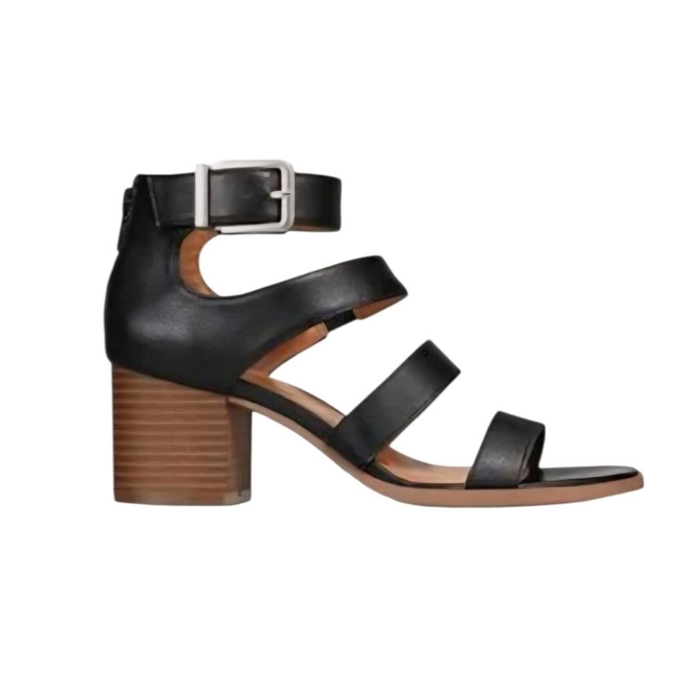 Style & Co Naomii Block Heel Open Toe Sandal Black 6
